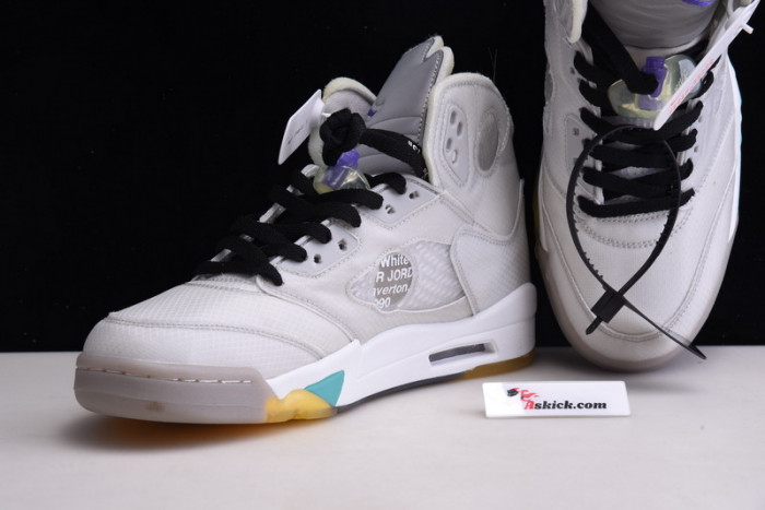 OF X Air Jordan 5 SP Grey Green CT8480-105
