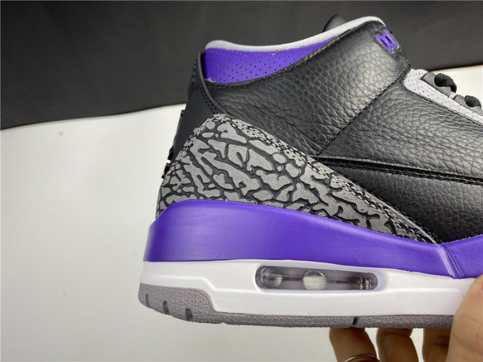 Air Jordan 3 Retro Black Court Purple CT8532-050