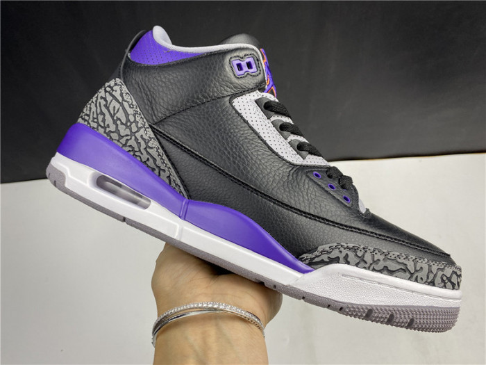 Air Jordan 3 Retro Black Court Purple CT8532-050