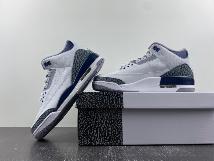 Air Jordan 3 “White/Navy” CT8532-140