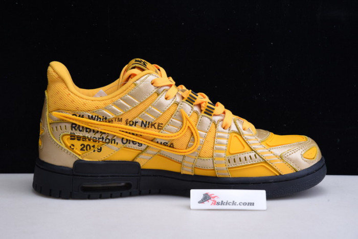 OF x Nike Air Rubber Dunk “University Gold” CU6015-700