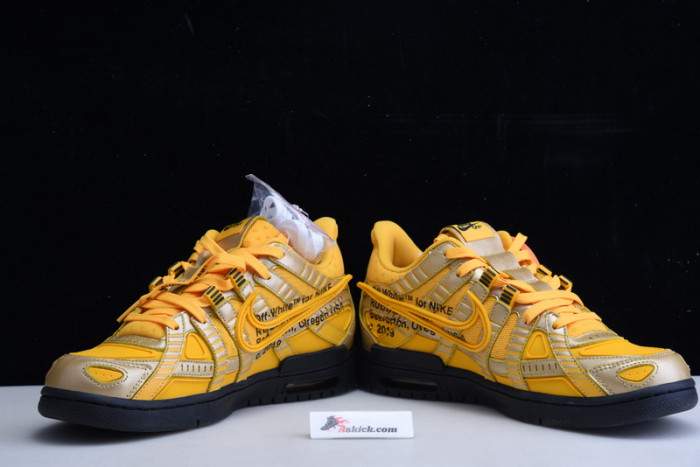 OF x Nike Air Rubber Dunk “University Gold” CU6015-700