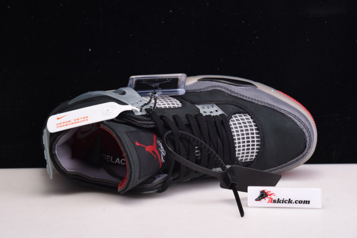 OF x Air Jordan 4 “Bred” CV9388-001