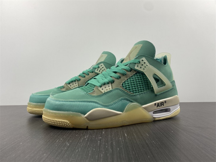 OF x Air Jordan 4 Sail Neptune Green CV9388-102