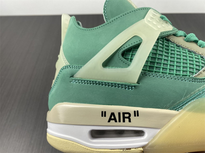 OF x Air Jordan 4 Sail Neptune Green CV9388-102