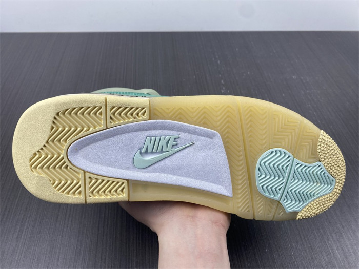 OF x Air Jordan 4 Sail Neptune Green CV9388-102