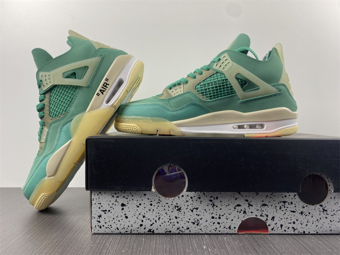 OF x Air Jordan 4 Sail Neptune Green CV9388-102