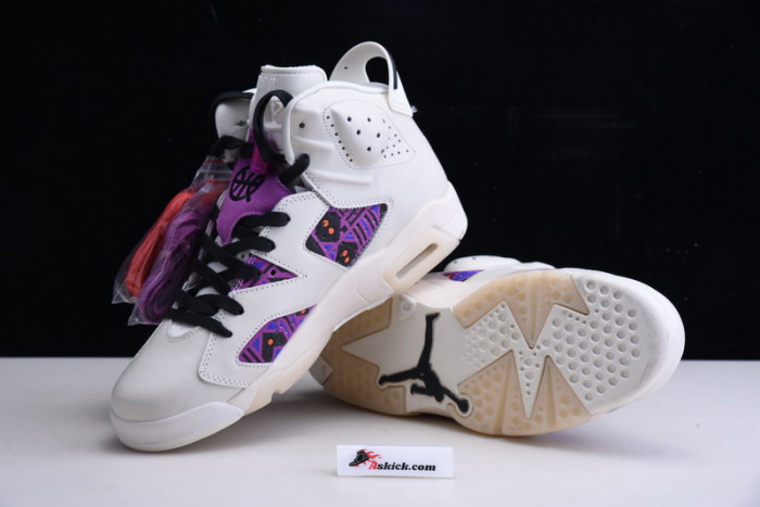 Air Jordan 6 Retro Quai54 Sail Black (2020) CZ4152-101