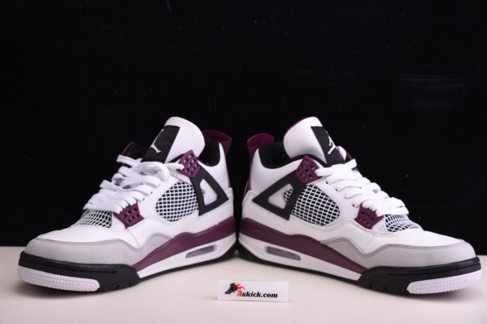 Air Jordan 4 PSG Neutral Grey Bordeaux CZ5624-100