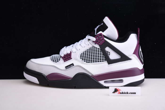Air Jordan 4 PSG Neutral Grey Bordeaux CZ5624-100