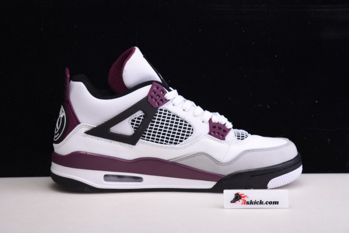 Air Jordan 4 PSG Neutral Grey Bordeaux CZ5624-100