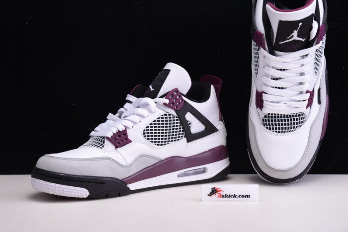 Air Jordan 4 PSG Neutral Grey Bordeaux CZ5624-100