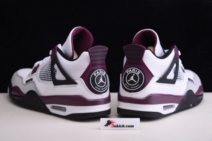 Air Jordan 4 PSG Neutral Grey Bordeaux CZ5624-100