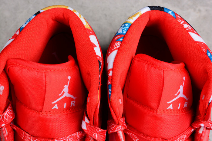 Air Jordan 1 Mid Barcelona Sweater Red Patent DC7294-600