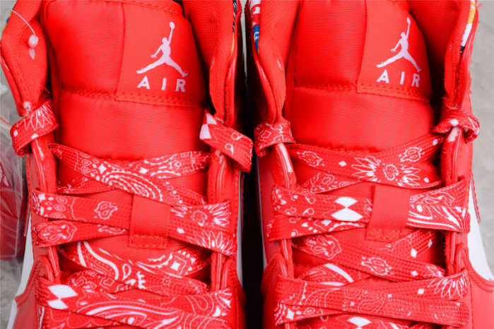 Air Jordan 1 Mid Barcelona Sweater Red Patent DC7294-600