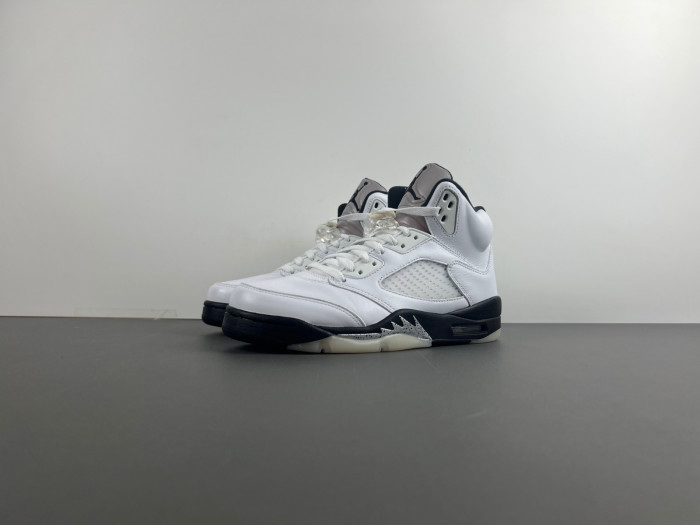 Air Jordan 5 White/Black-Sail-Metallic Silver DD0587-110