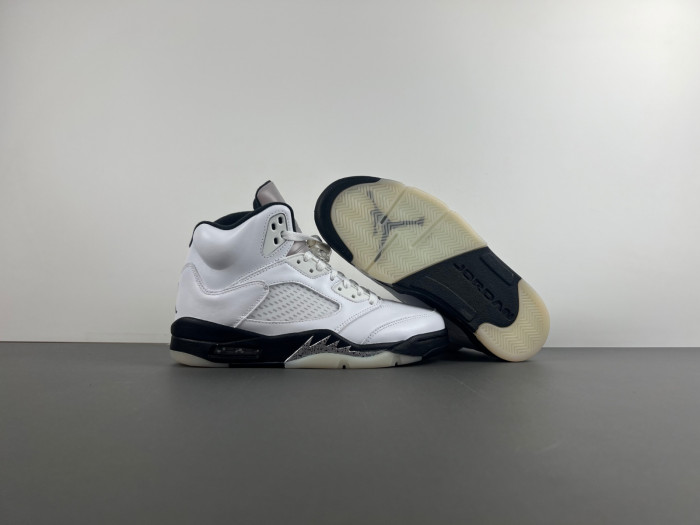 Air Jordan 5 White/Black-Sail-Metallic Silver DD0587-110