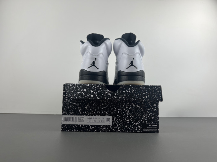 Air Jordan 5 White/Black-Sail-Metallic Silver DD0587-110