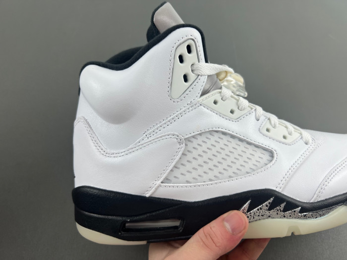 Air Jordan 5 White/Black-Sail-Metallic Silver DD0587-110