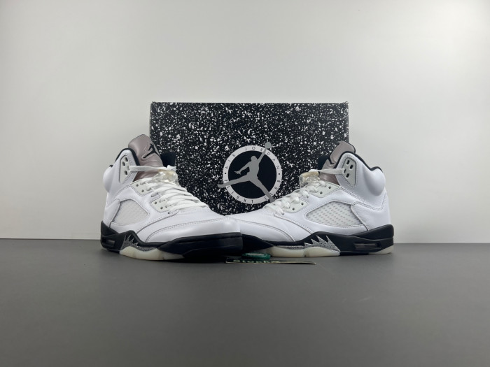 Air Jordan 5 White/Black-Sail-Metallic Silver DD0587-110