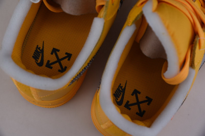 OF X Nike Air Force 1 Low University Gold Metallic Silver DD1876-700