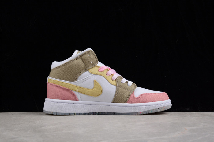 Air Jordan 1 Mid SE Pastel Vivid Green Grind  DJ0338-100