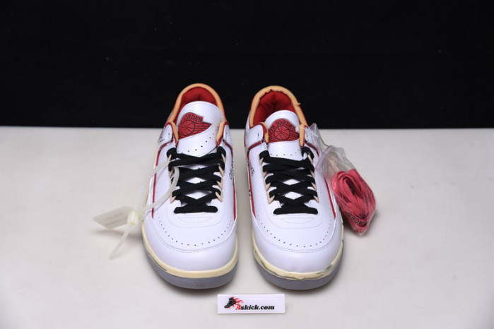 OF X Air Jordan 2 Retro Low SP White Red DJ4375-106