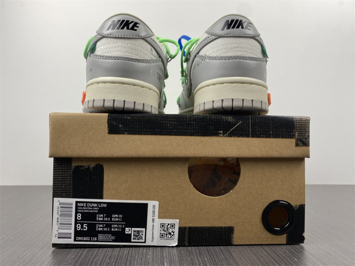 OF X Nike Dunk Low Lot 26 of 50 DM1602-116