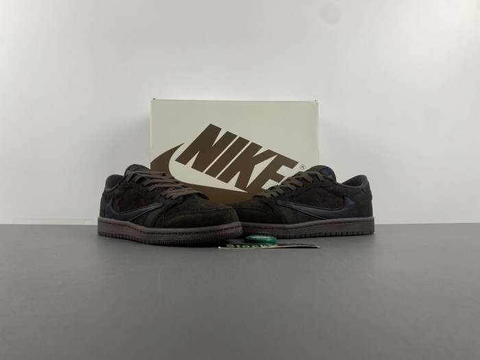 Travis Scott x Air Jordan 1 Low OG “Velvet Brown” DM7866-202.