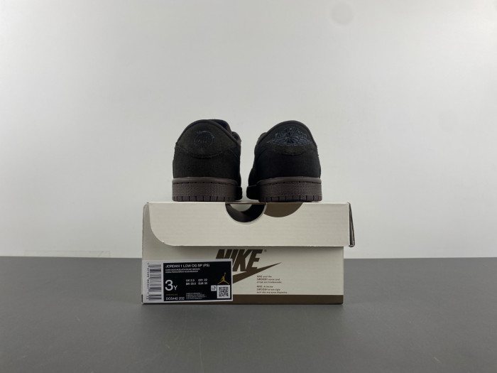 Travis Scott x Air Jordan 1 Low OG “Velvet Brown” DM7866-202.