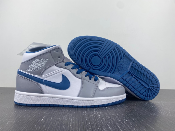 Air Jordan 1 Mid True Blue Cement DQ8423-014