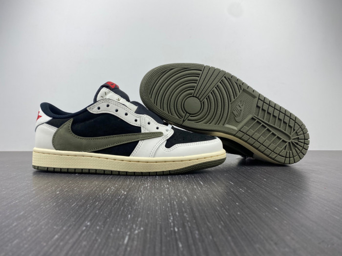 Travis Scott x Air Jordan 1 Low OG “Olive”  DZ4137-106