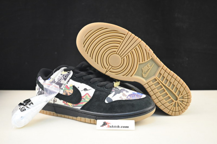 Nike Dunk SB Supreme × Nike Dunk Low “Rammellzee” FD8778-001