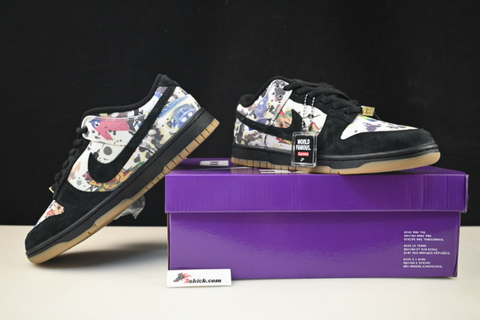 Nike Dunk SB Supreme × Nike Dunk Low “Rammellzee” FD8778-001