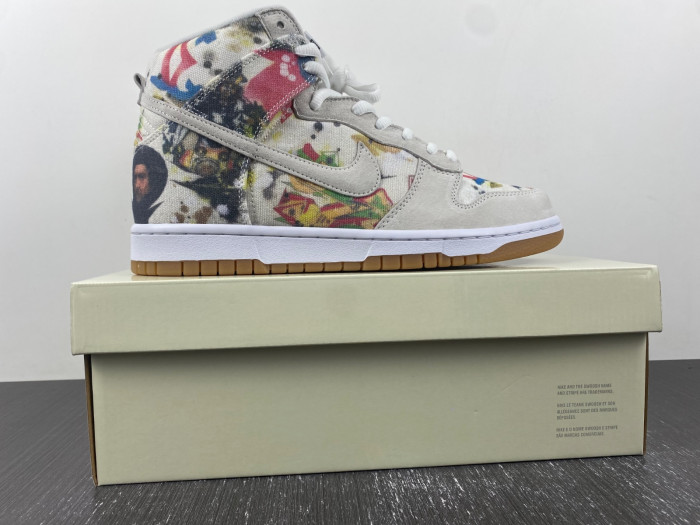 Sup*reme x Nike SB Dunk High “Rammellzee” FD8779-100
