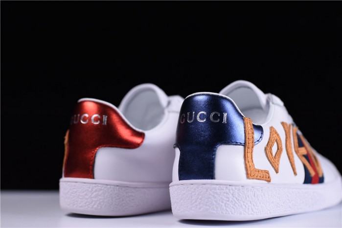 GU ACE EMBROIDERED LOW-TOP SNEAKER WITH LOVED womens 497090 DOPE0 9095