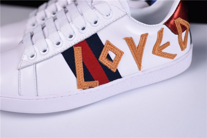 GU ACE EMBROIDERED LOW-TOP SNEAKER WITH LOVED womens 497090 DOPE0 9095