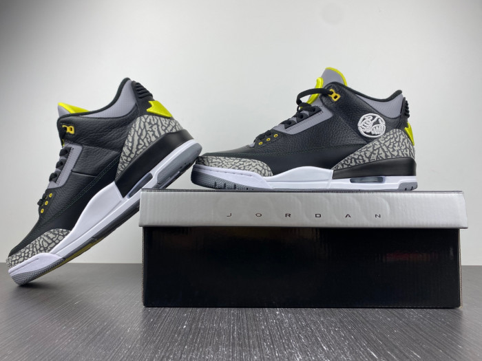 Air Jordan 3 Retro Oregon Ducks Pit Crew Black