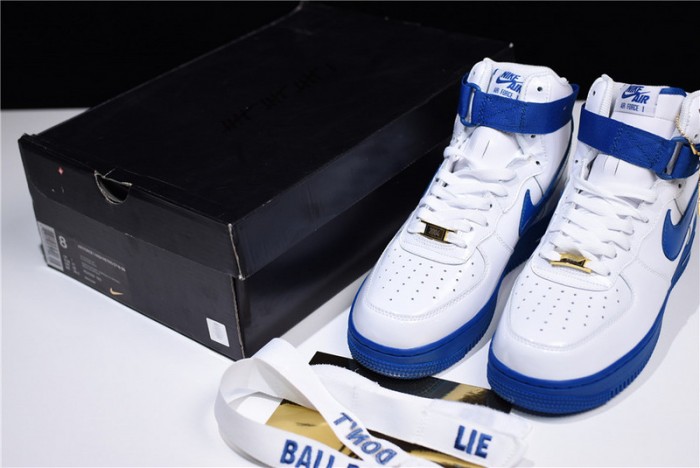 Nike Air Force 1 High Sheed Rude Awakening  White Royal AQ4229-100