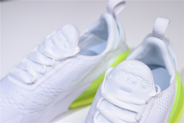 NIKE mens AIR MAX 270 “WHITE VOLT” AH8050-104