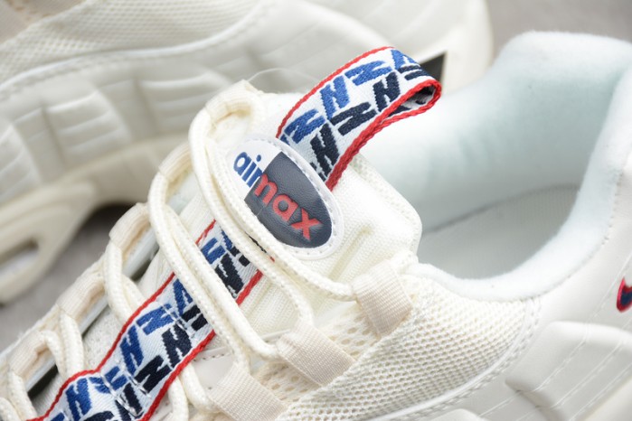 Nike AIR MAX 95 TT "PULL TAB"  white/ gym blue - gym red AJ1844-101