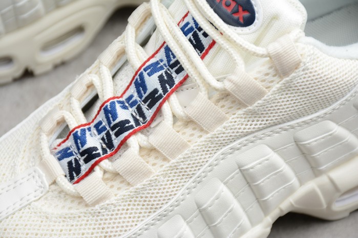Nike AIR MAX 95 TT "PULL TAB"  white/ gym blue - gym red AJ1844-101