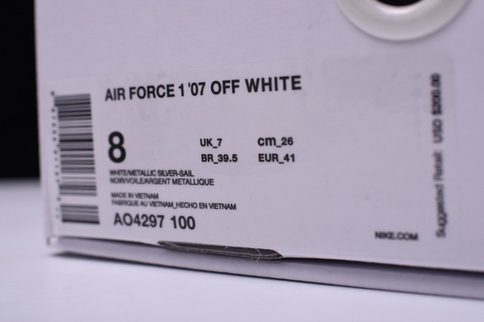 OF X Nike Air Force 1 Low ComplexCon White AO4297-100