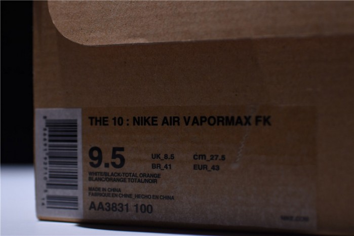 OF X Nike Air VaporMax 2018 White AA3831-100