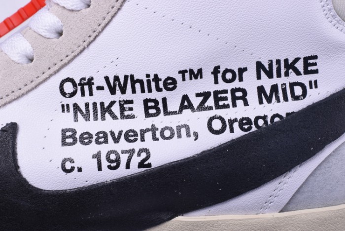 OF X Nike Blazer MID THE TEN 10 Virgil Abloh AA3832-100