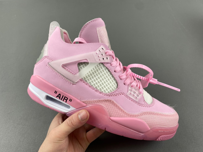 OF x Wmns Air Jordan 4 pink