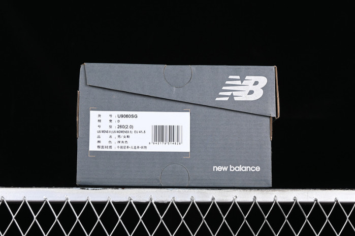 New Balance 9060 Black Castlerock Grey U9060BLK