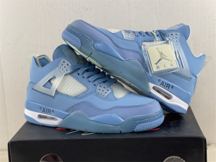 OF x Wmns Air Jordan 4 Blue