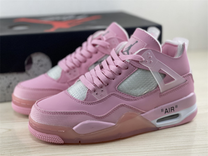 OF x Wmns Air Jordan 4 pink