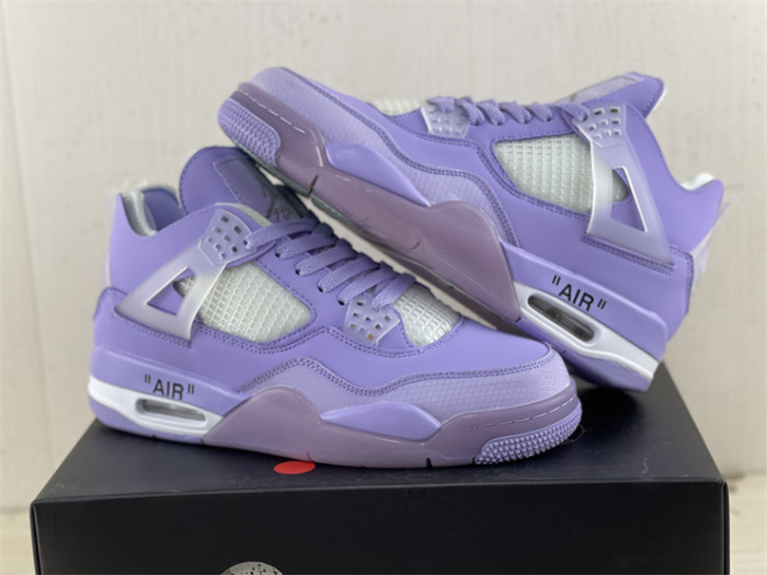 OF x Wmns Air Jordan 4 purple